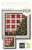 Patchwork Christmas Wall Hanging, Mini Quilt, and Pillows pattern. ***PDF***