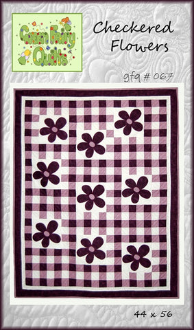 GFQ Checkered Flowers Pattern ***PDF***