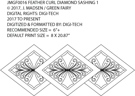 Quilting Template – Free Motion Quilting Template, Meandering – Sewing  Pattern